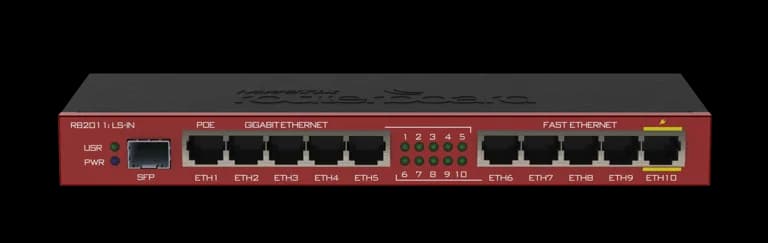 MikroTik RB2011iLS-IN Fiber ve Bakır Ağ Yönlendirici