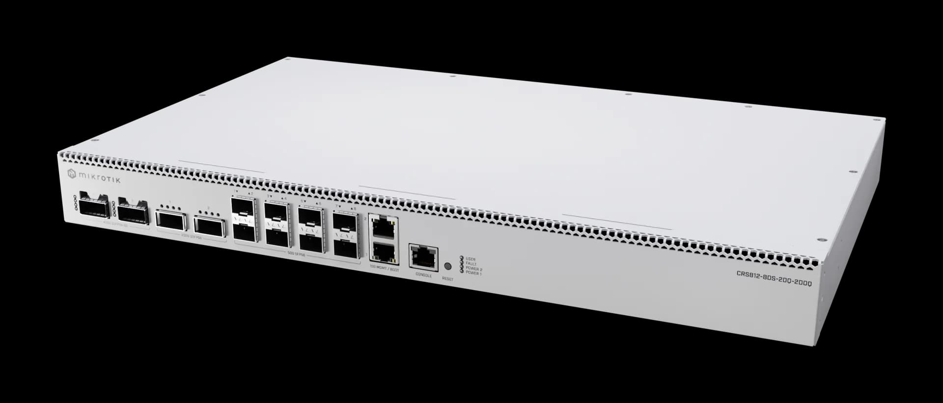 MikroTik CRS812-8DS-2DQ-2DDQ-RM Yönetilen Anahtar