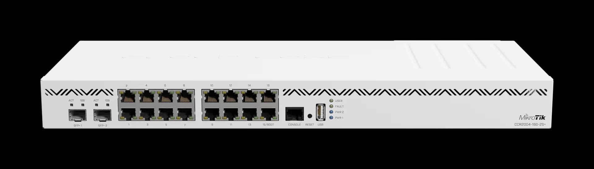 MikroTik CCR2004-16G-2S+ 1U Rack Router — 1
