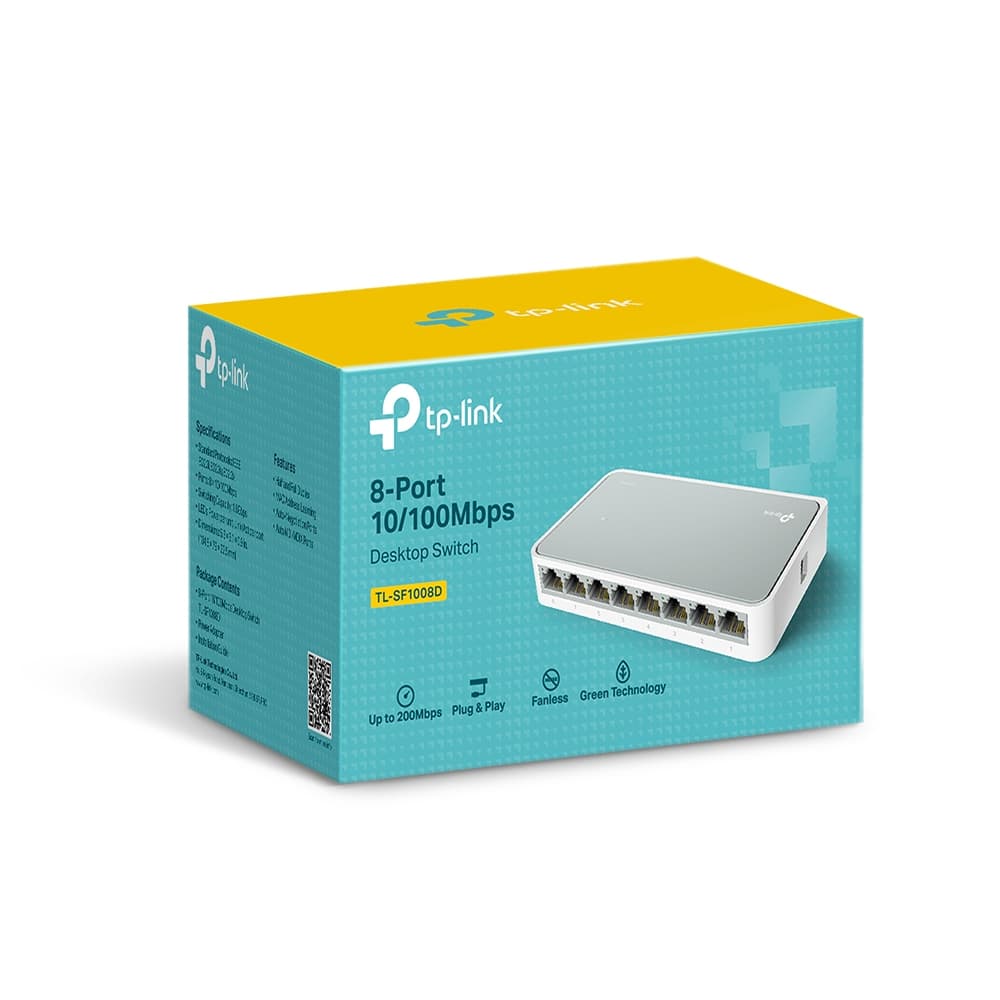 TP-LINK TL-SF1008D 8 Port 10/100 Masaüstü Switch — 3