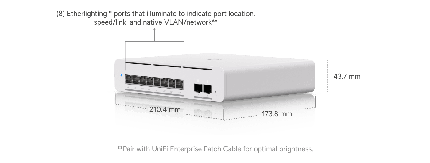 Ubiquiti UniFi Switch Pro XG 8 PoE (USW-Pro-XG-8-PoE-EU) — 8
