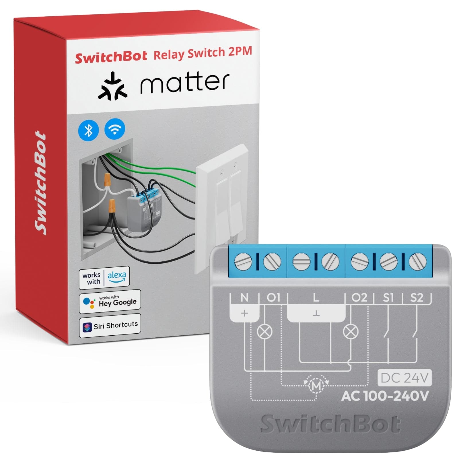 SwitchBot Relay Switch 2PM (W5502320) — 10