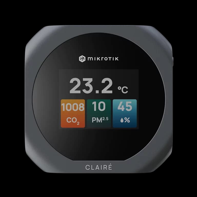 MikroTik CLAIRÉ E-Ink Air Quality Monitor IAQM-THC2PV-W — 8