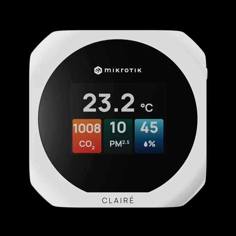 MikroTik CLAIRÉ E-Ink Air Quality Monitor IAQM-THC2PV-W — 4