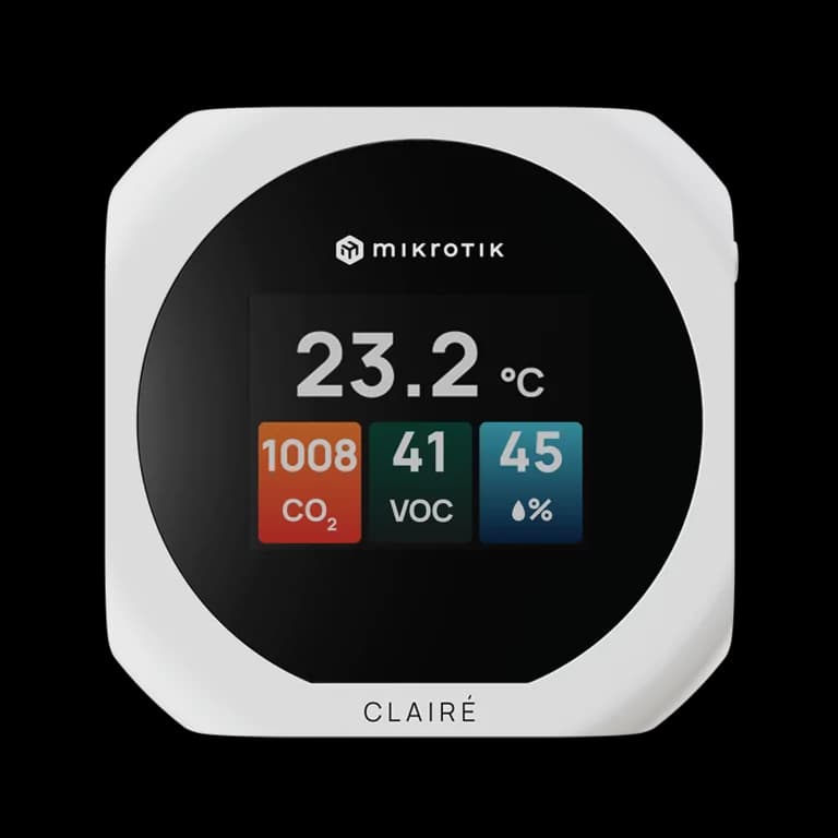 MikroTik CLAIRÉ Lite CO₂, VOC, Sıcaklık ve Nem Monitörü — 2