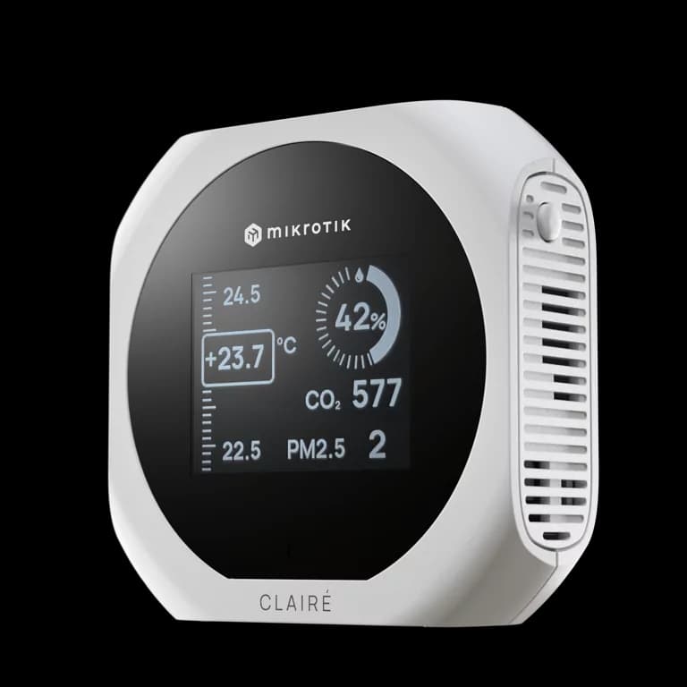 MikroTik CLAIRÉ E-Ink Air Quality Monitor IAQM-THC2PV-W — 5