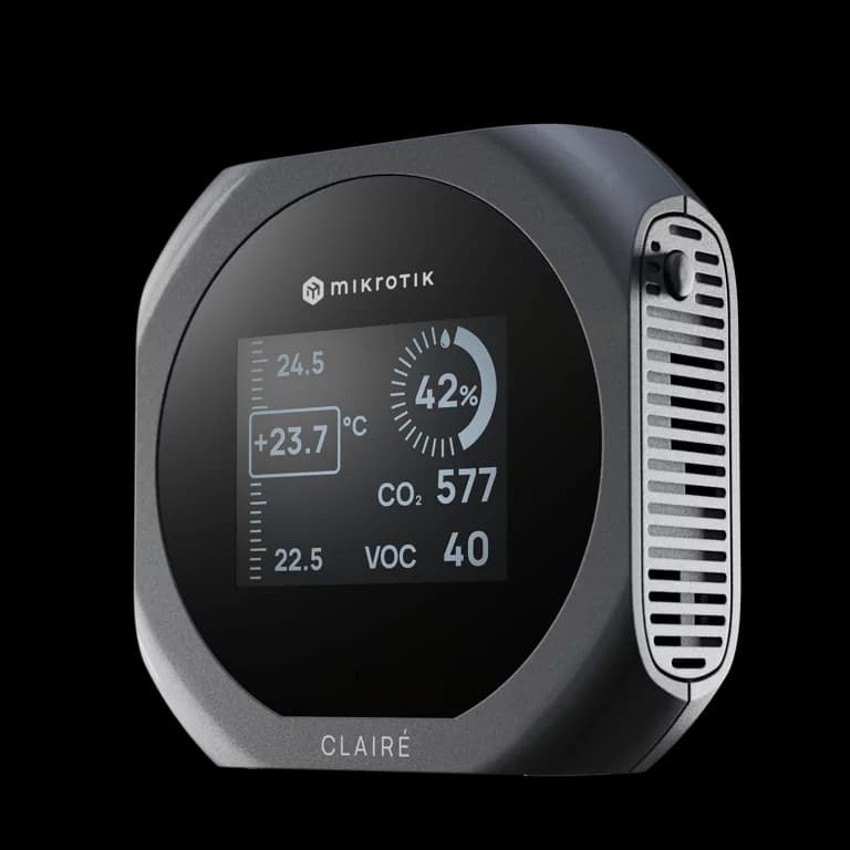 MikroTik CLAIRÉ Lite CO₂, VOC, Sıcaklık ve Nem Monitörü — 5