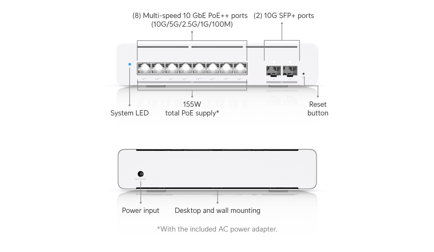 Ubiquiti UniFi Switch Pro XG 8 PoE (USW-Pro-XG-8-PoE-EU) — 7