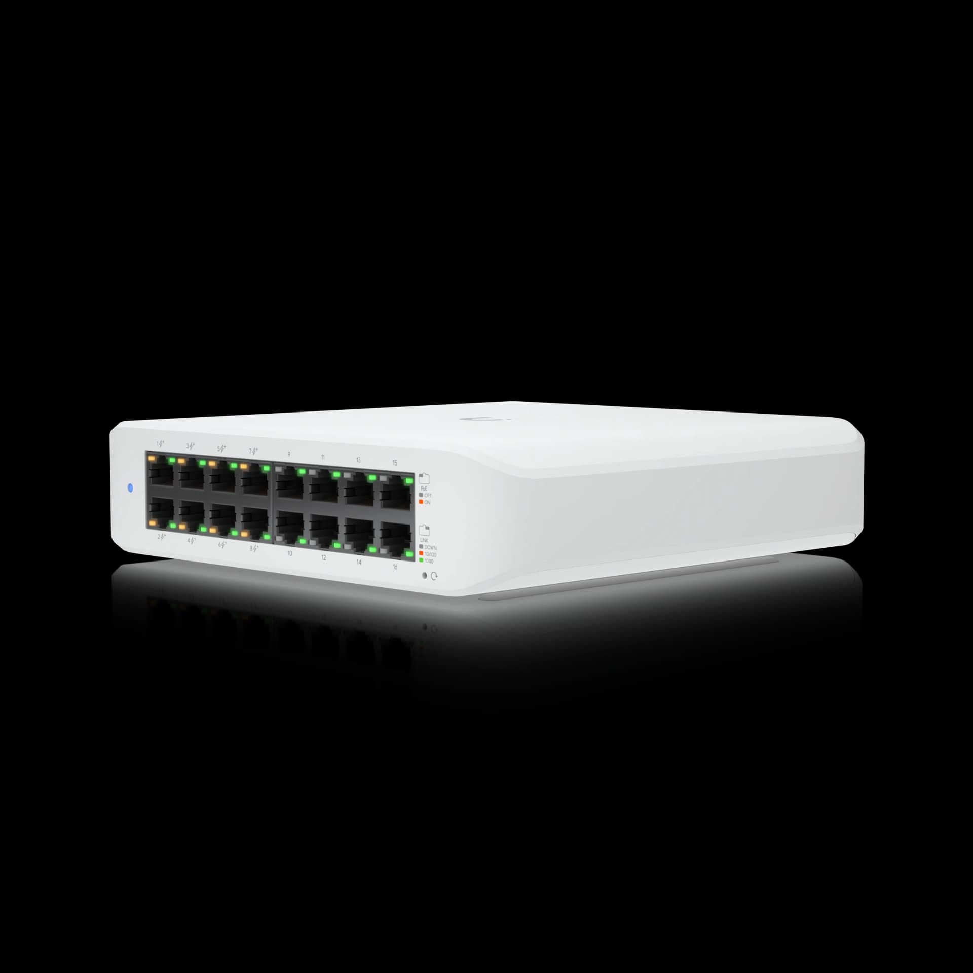 Ubiquiti USW-Lite-16-PoE 16-Port Gigabit PoE+ Switch