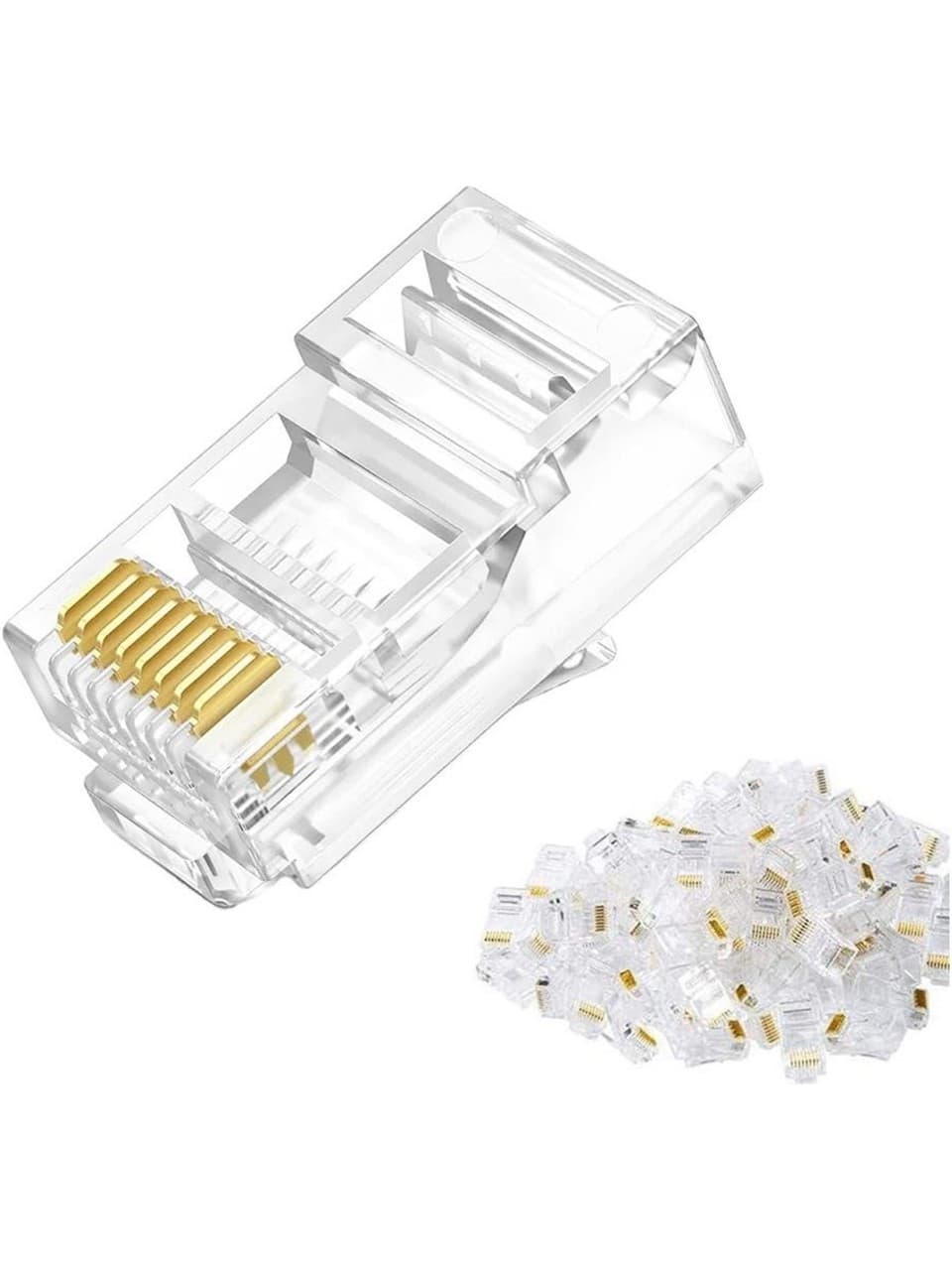 PowerMaster PM-5992 RJ45 Konnektör 8P8C Cat5e/Cat6 100'lü Paket
