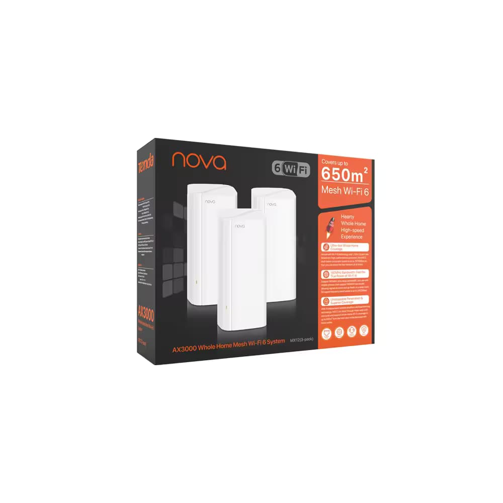 TENDA MX12-3-PACK AX3000 Dualband Mesh Router — 4