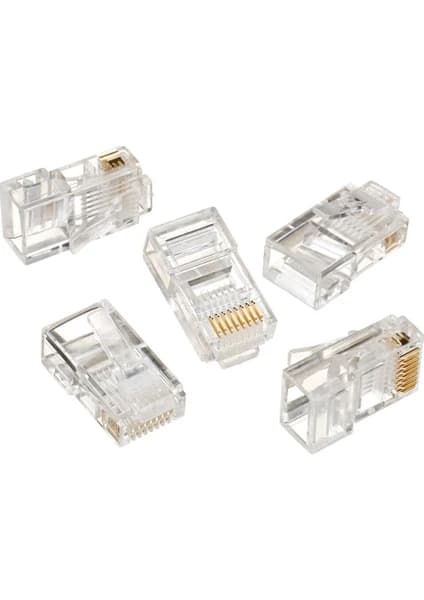 POWERMASTER RJ45 CAT5/CAT6 8P8C Коннектор 100 шт.