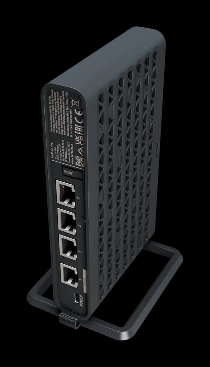 MikroTik hAP be lite (A42G-HbeP) Wi-Fi 7 BE3600 Router — 1