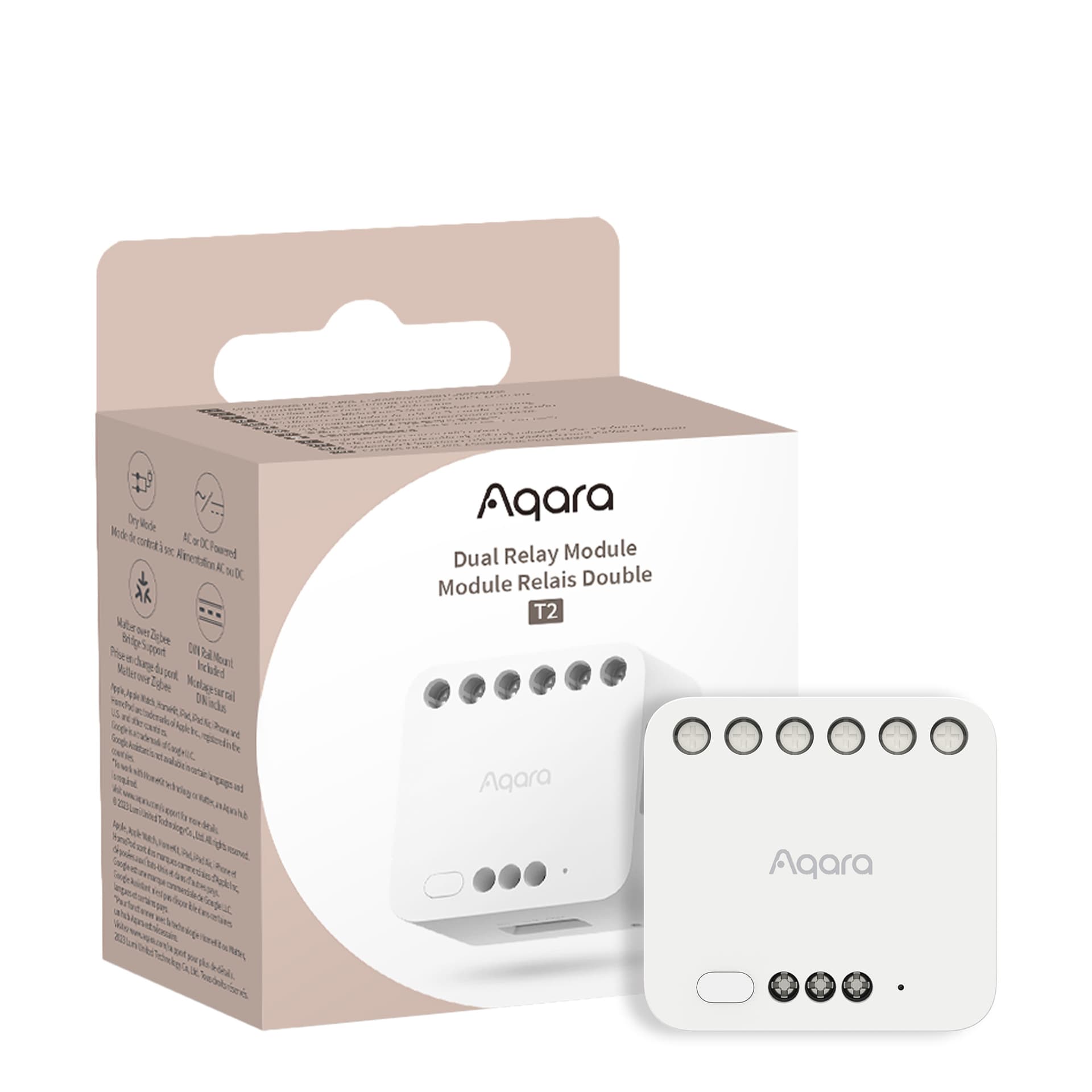 Aqara DCM-K01 Dual Relay Module T2 Smart Relay