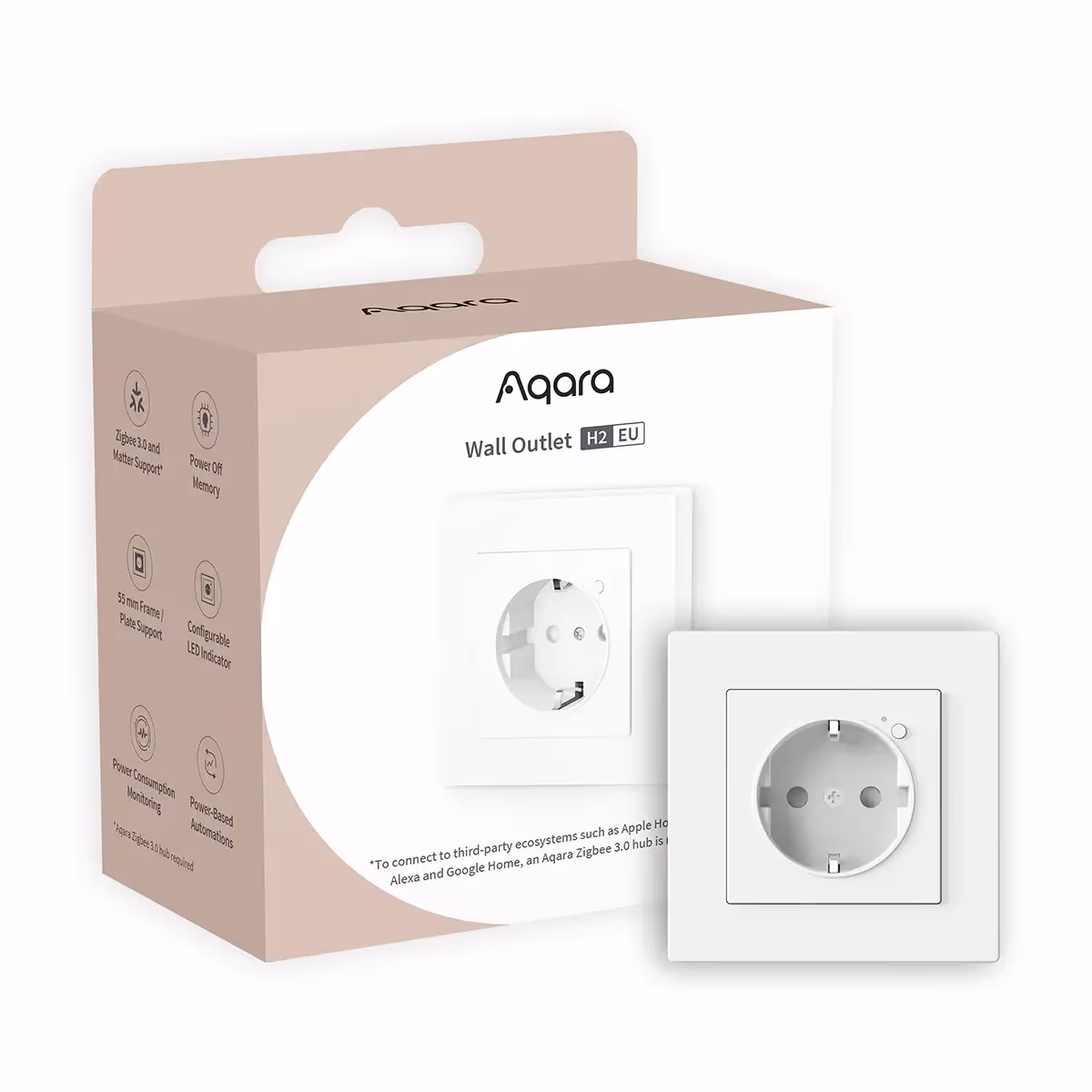 Aqara Wall Outlet H2 EU (WP-P01D) Smart Plug