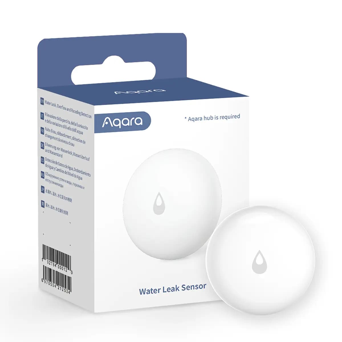 Aqara Water Leak Sensor T1 (WL-S02D) - Zigbee 3.0 Leak Detector