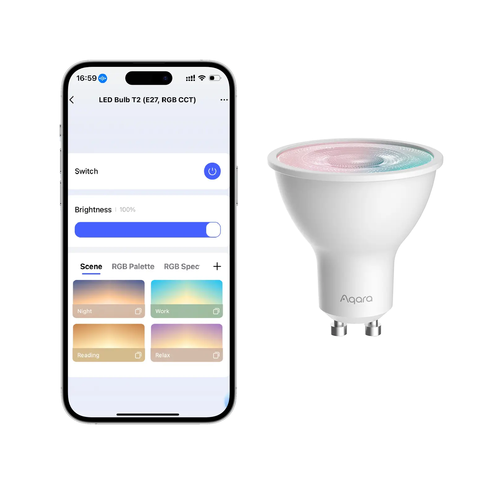 AQARA LED Bulb T2 (LB-L03D) GU10 RGB CCT Akıllı Ampul — 1