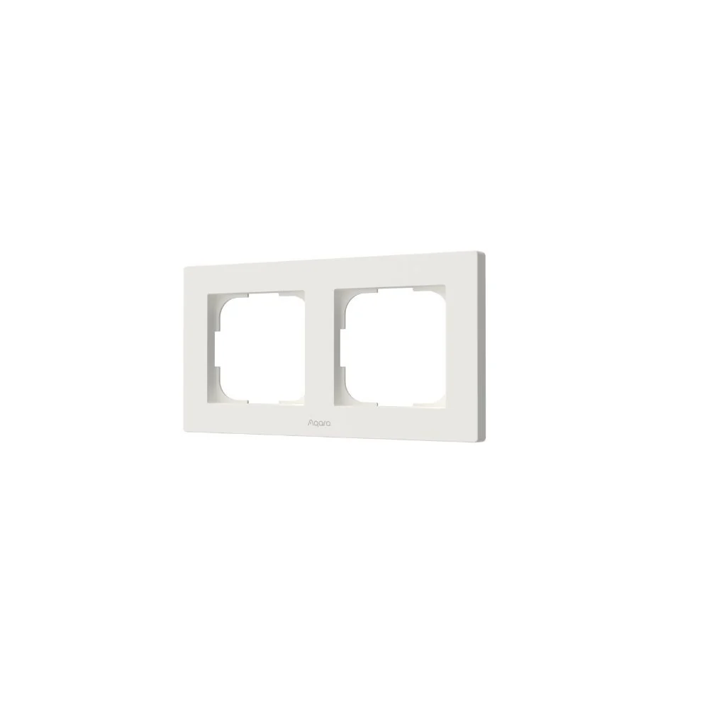 AQARA FE-X01D Switch Frame H2 EU 2-Gang White — 1