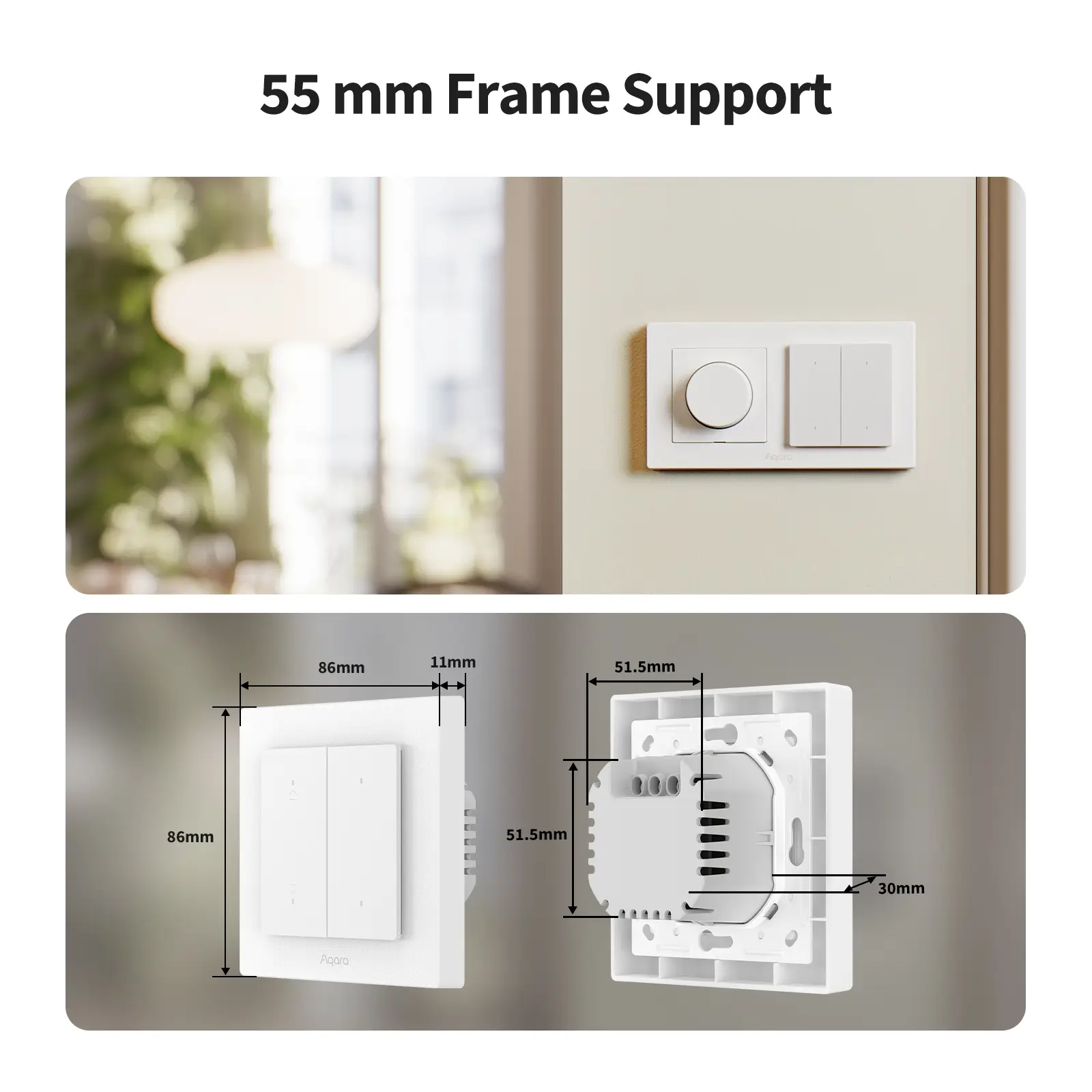 Aqara Shutter Switch H2 EU (DS-K02D) Smart Curtain Switch — 5