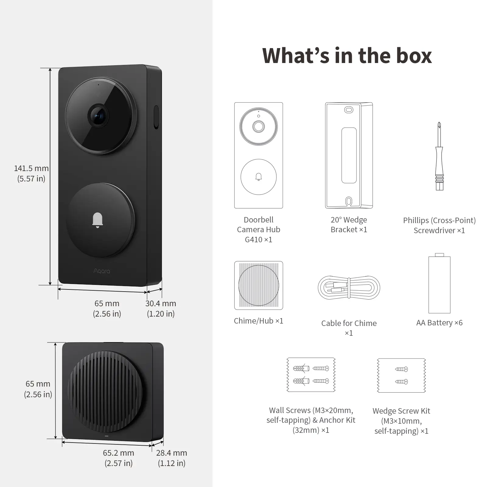 AQARA Doorbell Camera Hub G410 Select Black - Smart Doorbell — 4