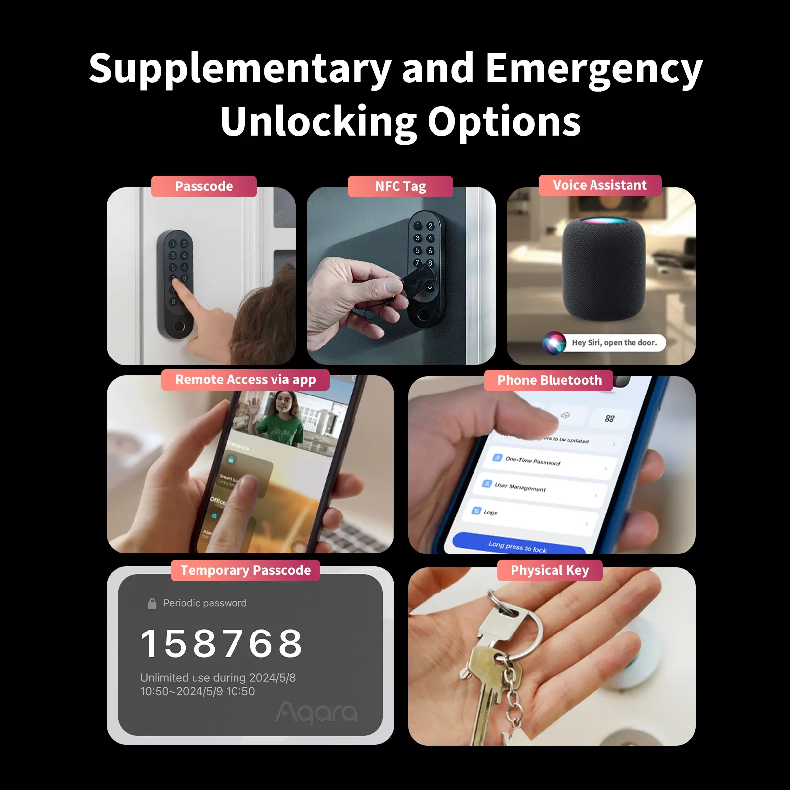 Aqara Smart Lock U200 Silver - Smart Door Lock — 7