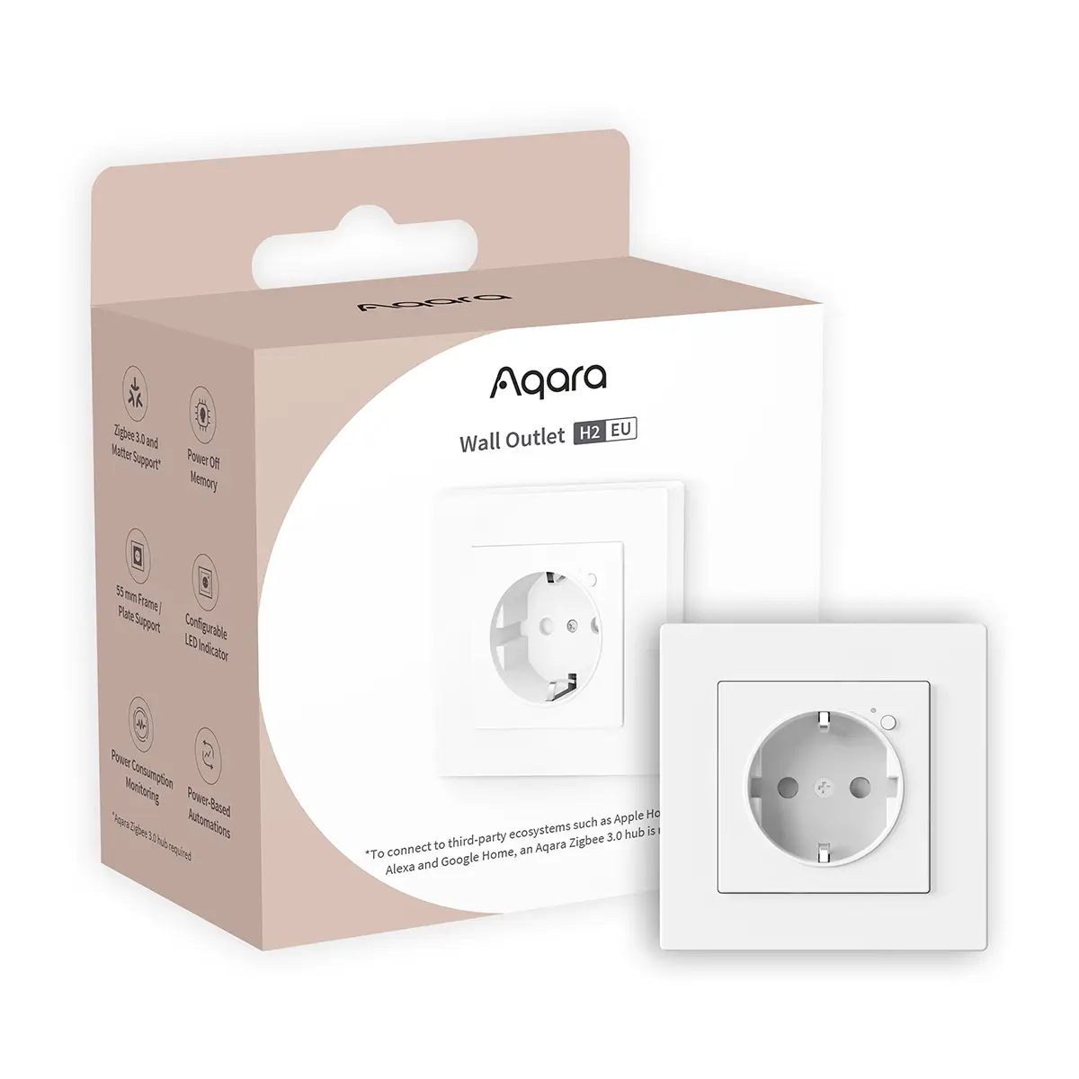 Aqara Wall Outlet H2 EU (WP-P01D) Smart Plug — 1
