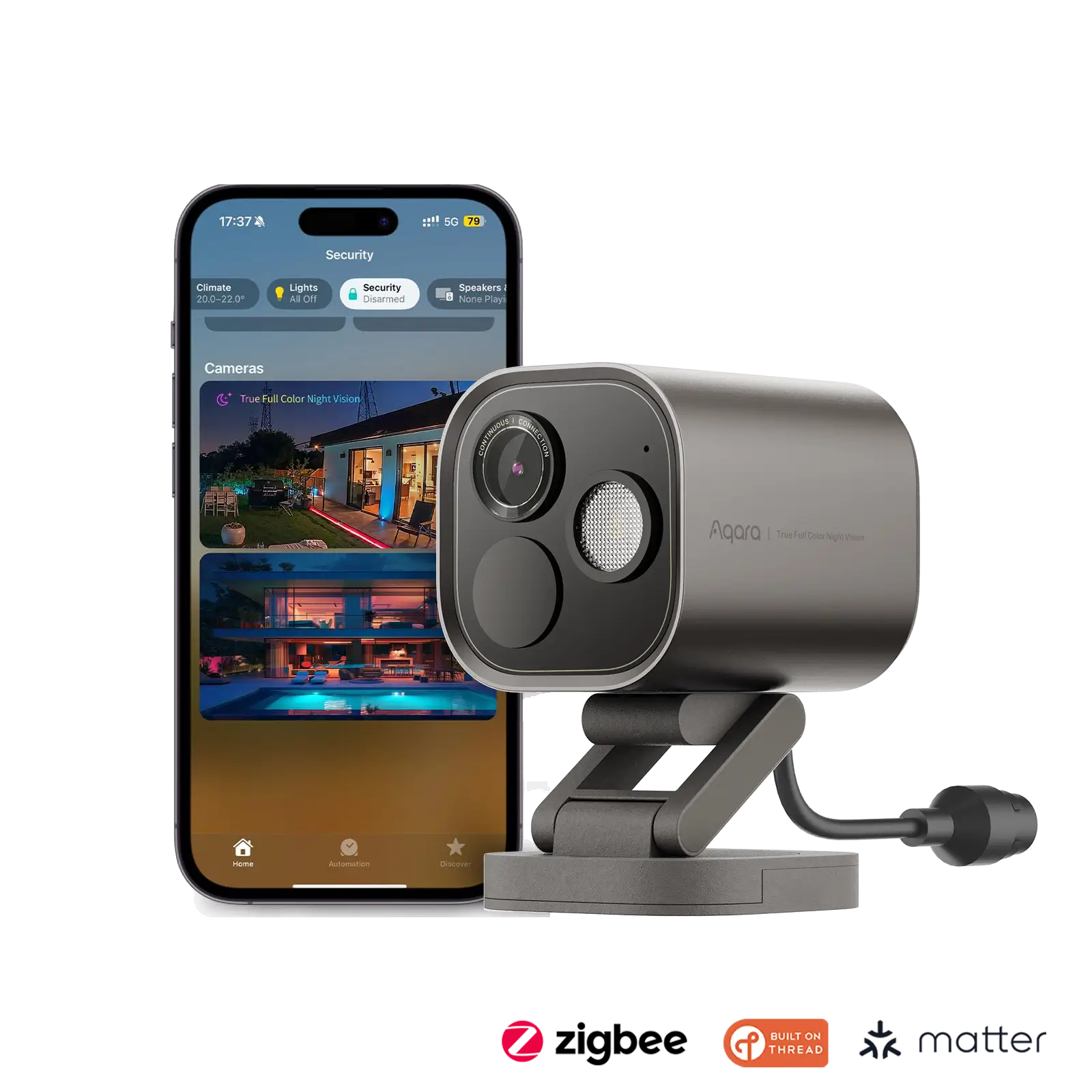 AQARA Camera Hub G5 Pro PoE Gölge Gri - Akıllı Ev Merkezi — 1