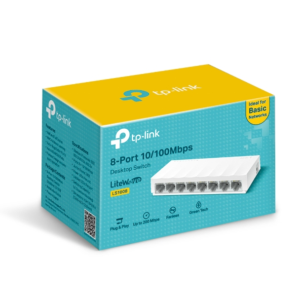 TP-LINK LS1008 8-Port 10/100 Desktop Switch — 2