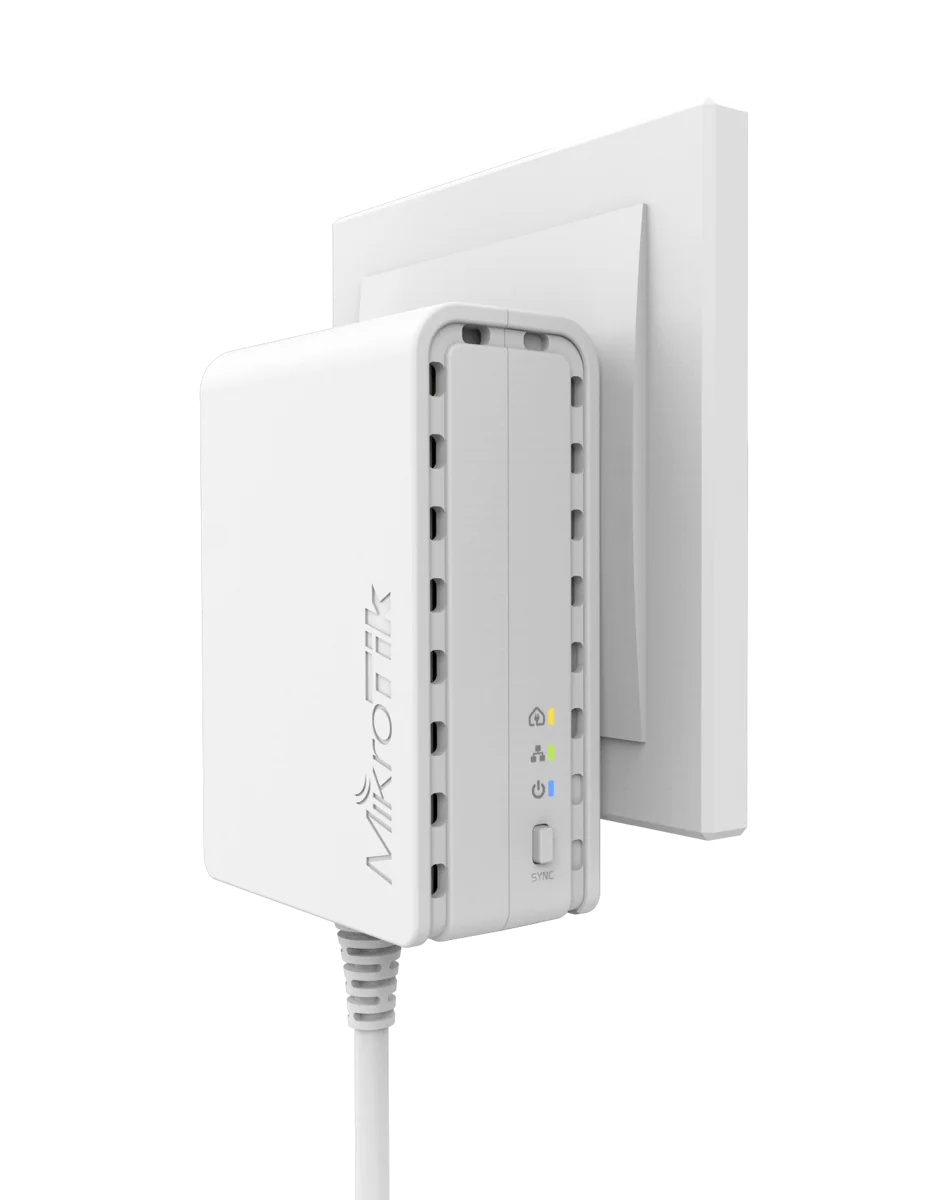 MikroTik PWR-Line 7400 PLC Adapter, 100 Mbps, microUSB — 4