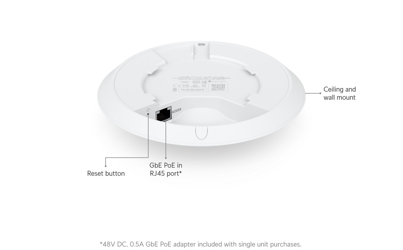 Ubiquiti UAP-AC-LITE-5 PACK 5-Pack WiFi 5 Access Point — 4