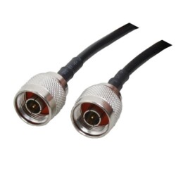Pigtail N-Male to N-Male 0.5m LMR240 Jumper Cable — 1