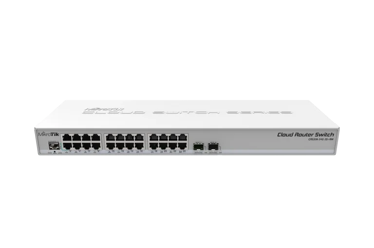 MikroTik CRS326-24G-2S+RM 24 Port Gigabit Yönetilebilir Switch — 1
