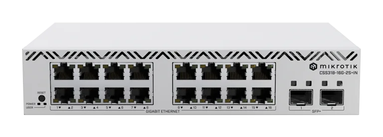MikroTik CSS318-16G-2S+IN Yönetilebilir Gigabit Switch — 1
