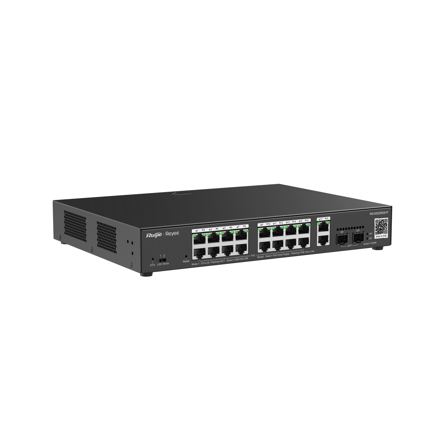 Ruijie Reyee RG-ES220GS-P 20-Port Gigabit PoE+ Switch — 3