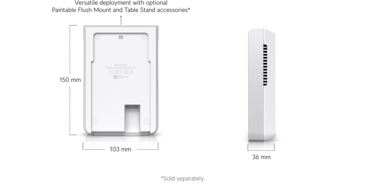 Ubiquiti U7-Pro-Wall WiFi 7 Duvar Tipi Erişim Noktası — 3