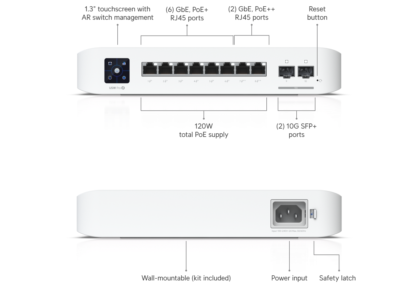 Ubiquiti USW-Pro-8-PoE 8-Port Gigabit PoE++ Switch — 2