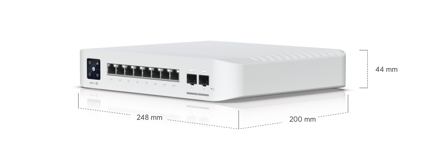 Ubiquiti USW-Pro-8-PoE 8-Port Gigabit PoE++ Switch — 3