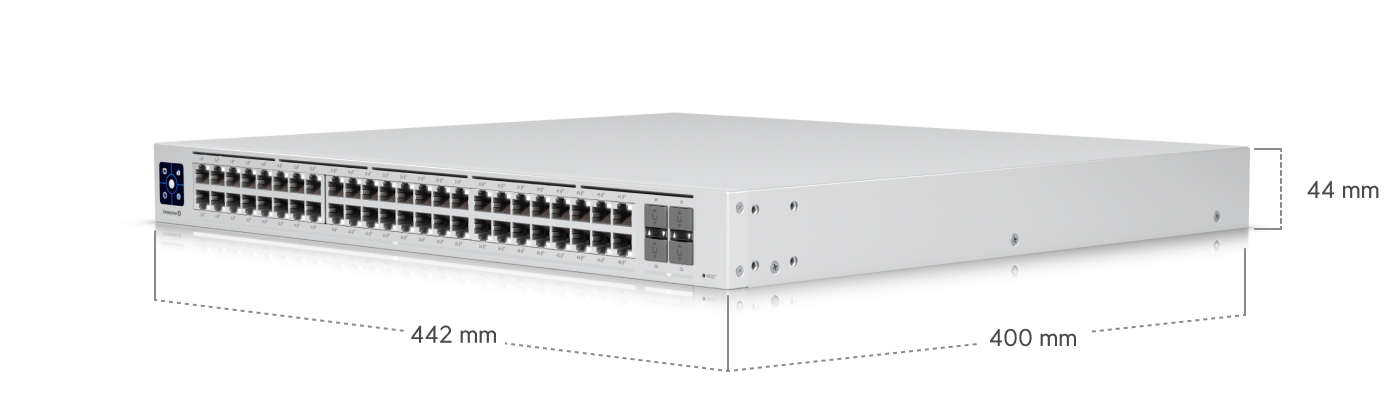 Ubiquiti USW-Enterprise-48-PoE-EU 48 Port 2.5GbE PoE+ Switch — 3