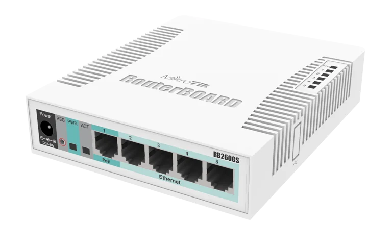MikroTik CSS106-5G-1S (RB260GS) 5-Port Gigabit Smart Switch — 5