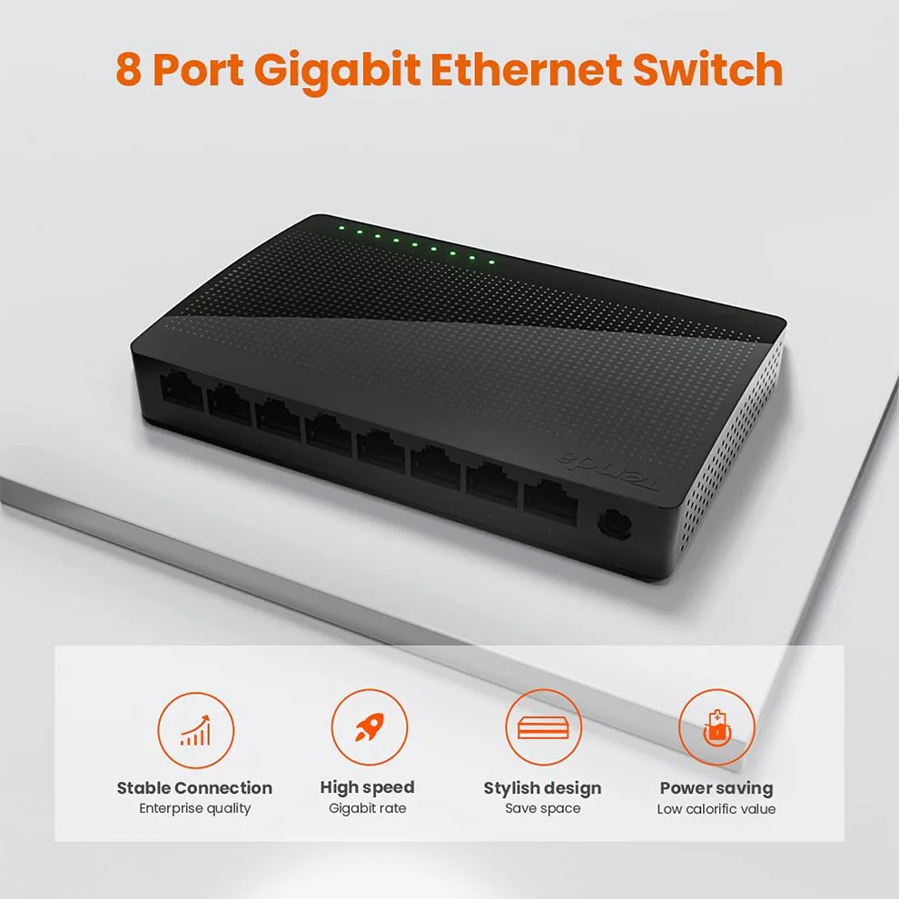 TENDA SG108 8-Port Gigabit Ethernet Switch — 2
