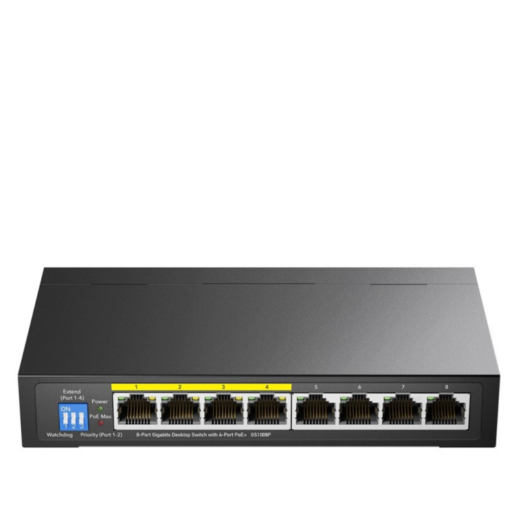CUDY GS1008P 8-Port Gigabit PoE+ Switch 60W — 1