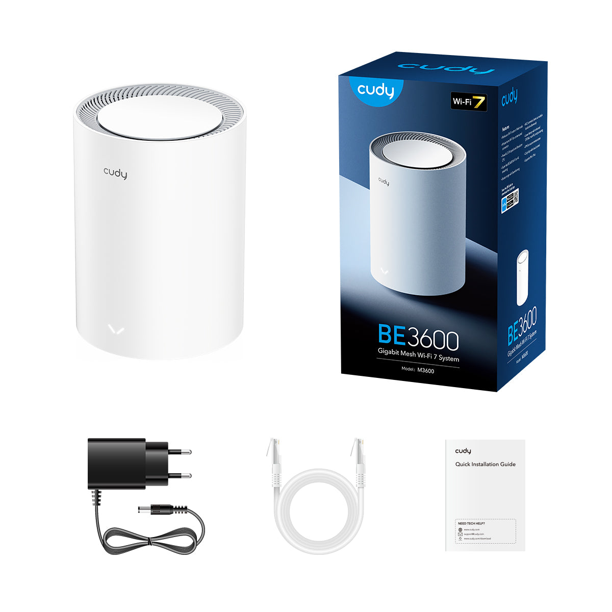 Cudy M3600(1-Pack) - BE3600 Wi-Fi 7 Mesh Çözümü — 4