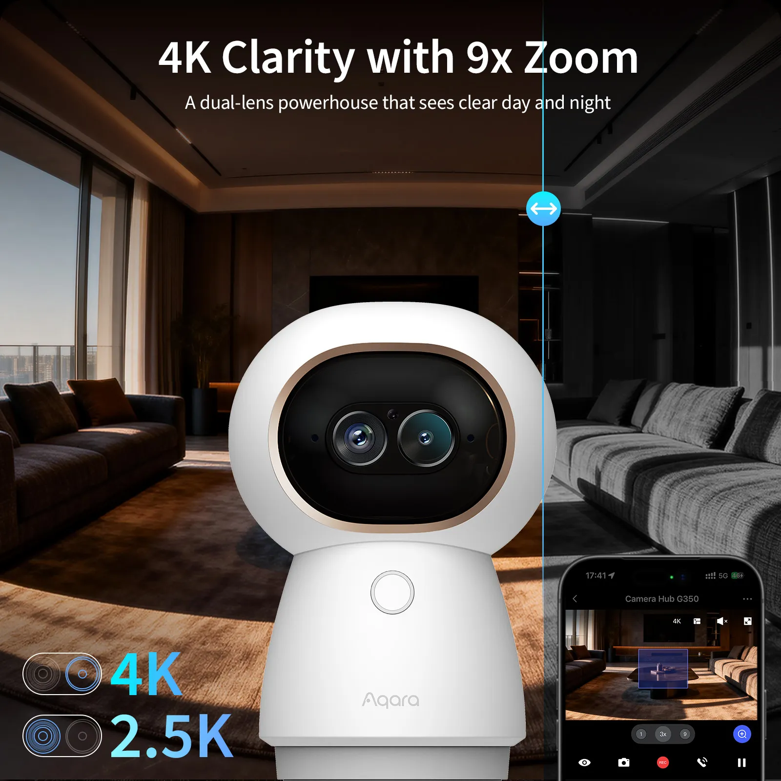 Aqara Camera Hub G350 - 4K Çift Lensli Akıllı Kamera — 2