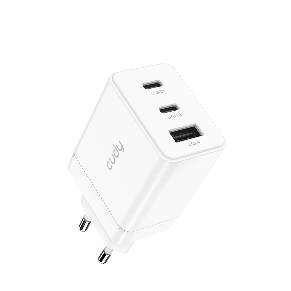 Cudy CH67EU - 3-Port 67W USB-C Charger with EU Plug — 1