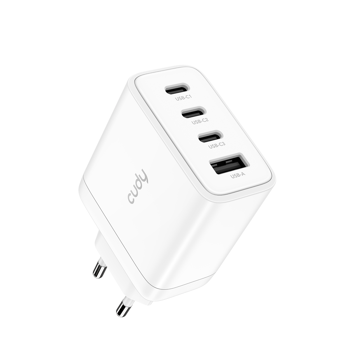 Cudy CH70EU - 65W 4-Port GaN USB-C Şarj Cihazı (EU Fiş) — 1