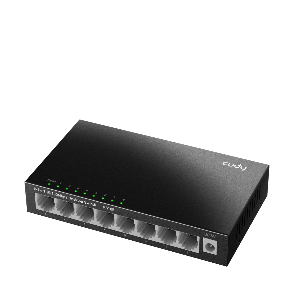 CUDY FS108 - 8-Port 10/100 Mbps Metal Switch — 2