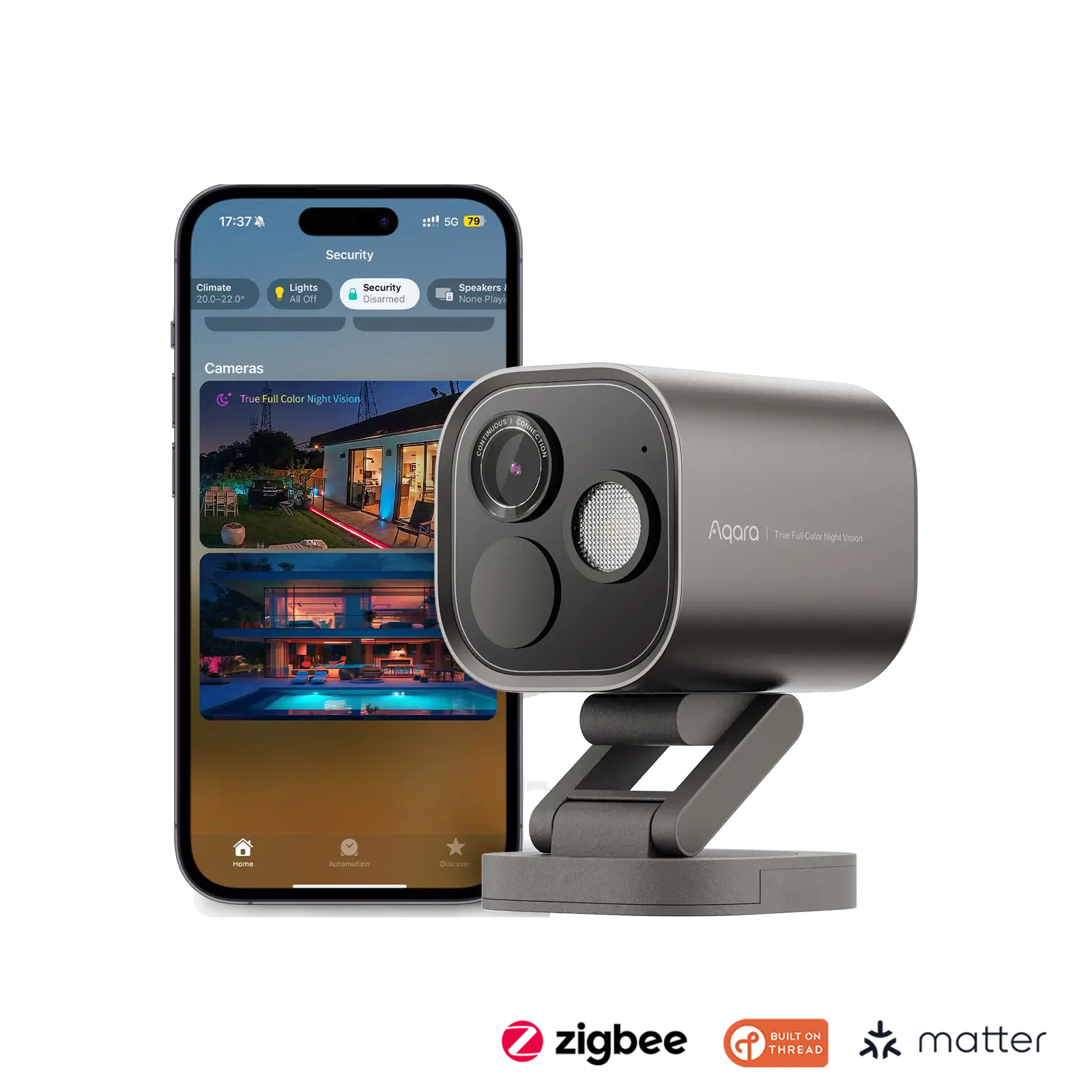 AQARA Camera Hub G5 Pro (Wi-Fi, Shadow Gray) Quad HD Security Camera — 1