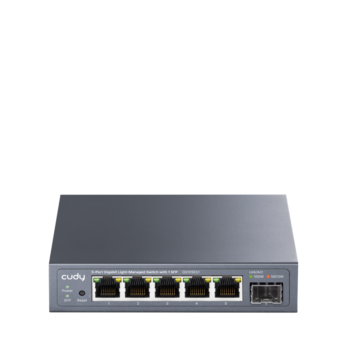 Cudy GS105ES1 - 5-Port Gigabit Light Managed Switch with 1 SFP — 1