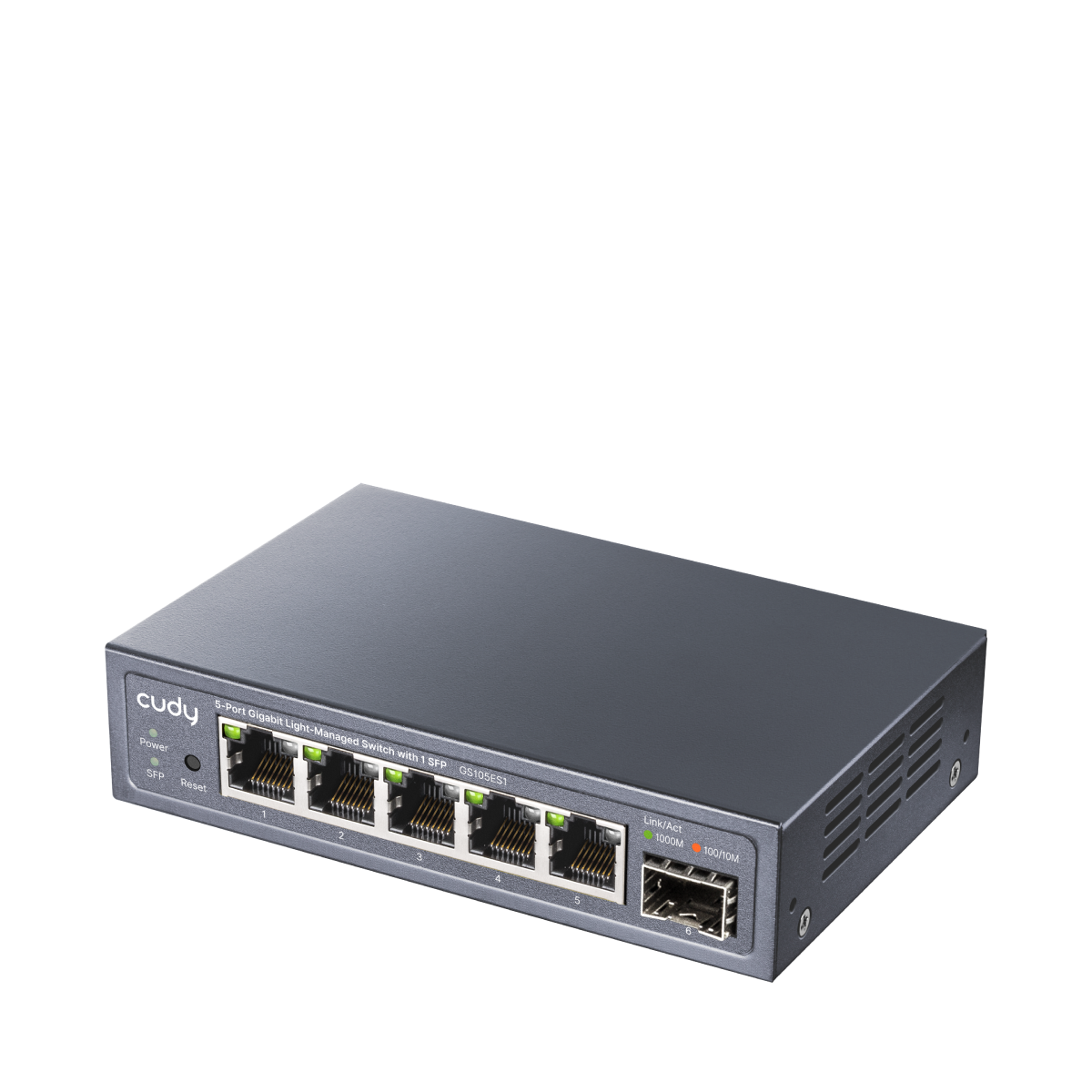 Cudy GS105ES1 - 5-Port Gigabit Light Managed Switch with 1 SFP — 2