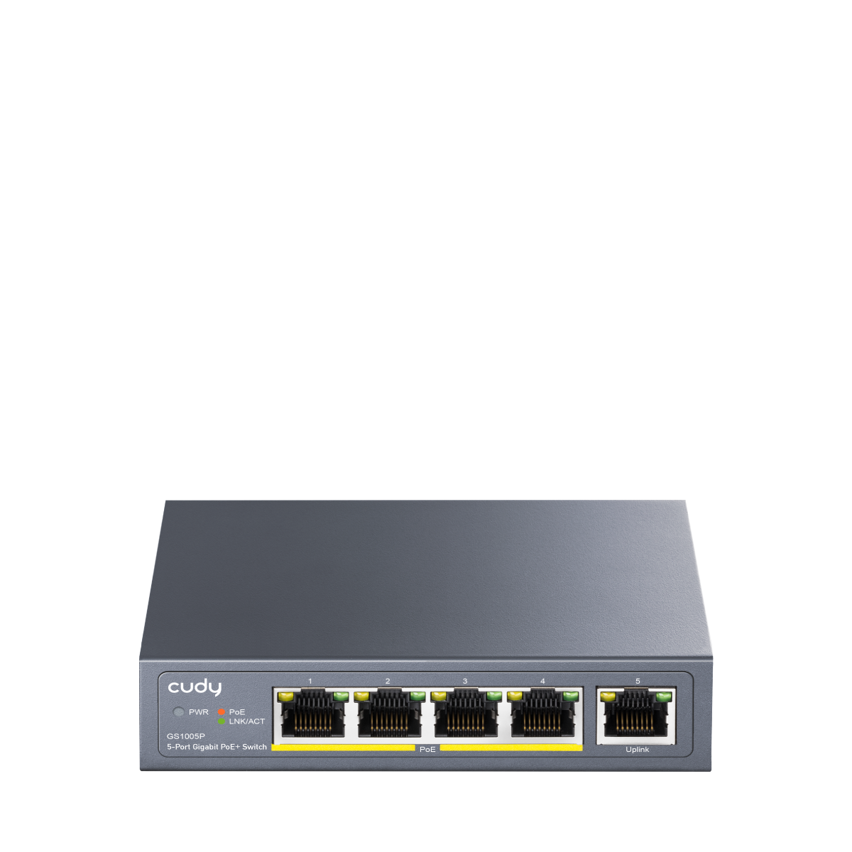CUDY GS1005P 5-Port Gigabit PoE+ Switch 60W — 1